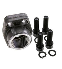 1'' SAE-Flansch 3000 PSI Glattstahl mit G1'' Innengewinde ISO 6162-1