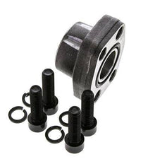 1'' SAE-Flansch 3000 PSI Glattstahl mit G1'' Innengewinde ISO 6162-1