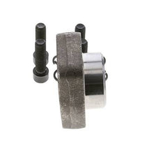 1-1/2'' SAE Flange 3000 PSI Plain Steel with G3/4'' Female Threads ISO 6162-1