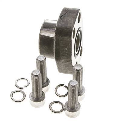 3/4'' SAE-Flansch 3000 PSI aus Edelstahl mit G3/4'' Innengewinde ISO 6162-1