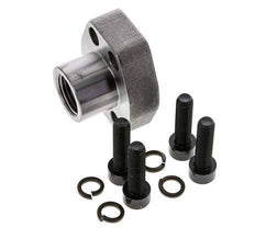 1/2'' SAE-Flansch 6000 PSI Glattstahl mit G1/2'' Innengewinde ISO 6162-2