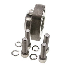 1-1/4'' SAE Flange 6000 PSI Stainless Steel with G1-1/4'' Female Threads ISO 6162-2
