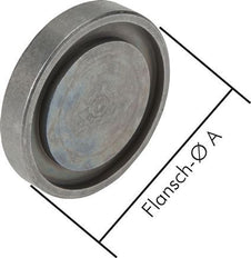 1/2'' SAE Blind Plate 6000 PSI Steel ISO 6162 [2 Pieces]