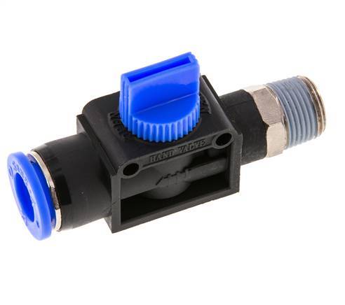 3/2-Wege-Absperr-Handventil 12 mm - R3/8'' Kunststoff/Messing Rohrseitige Entlüftung