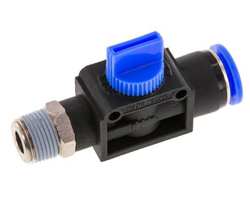 3/2-Wege-Absperr-Handventil 12 mm - R3/8'' Kunststoff/Messing Rohrseitige Entlüftung