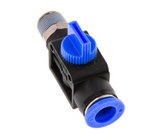 3/2-Wege-Absperr-Handventil 12 mm - R3/8'' Kunststoff/Messing Rohrseitige Entlüftung