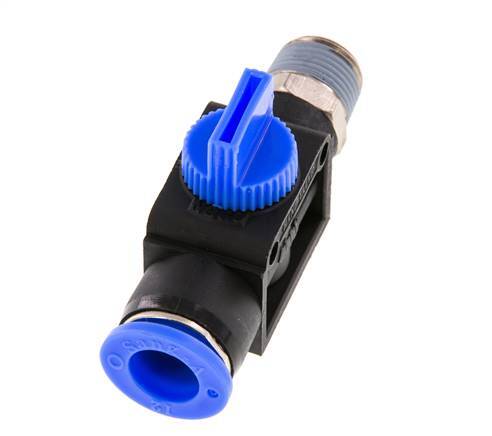3/2-Wege-Absperr-Handventil 12 mm - R3/8'' Kunststoff/Messing Rohrseitige Entlüftung