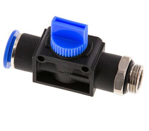 3/2-Way Shut-Off Hand Valve 12 mm - G3/8'' Plastic/Brass Tube-side venting