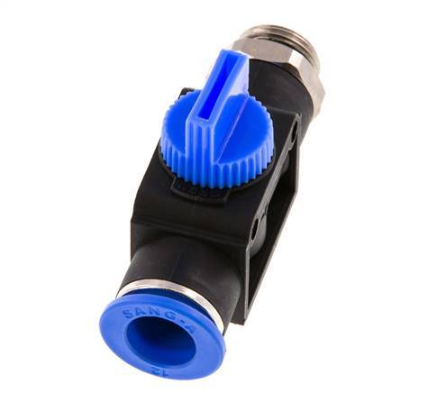 3/2-Wege-Absperr-Handventil 12 mm - G3/8'' Kunststoff/Messing Rohrseitige Entlüftung