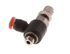 Flow Control Silencer Meter-In Elbow 3 mm - M5 Brass/PBT