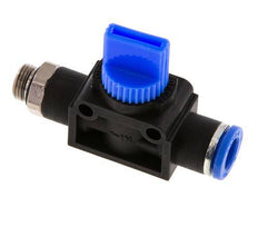 3/2-Wege-Absperr-Handventil 8 mm - G1/8'' Kunststoff/Messing Gewindeseitige Entlüftung