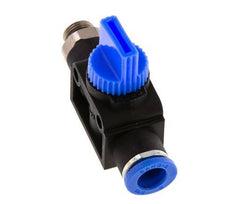 3/2-Wege-Absperr-Handventil 8 mm - G1/8'' Kunststoff/Messing Gewindeseitige Entlüftung