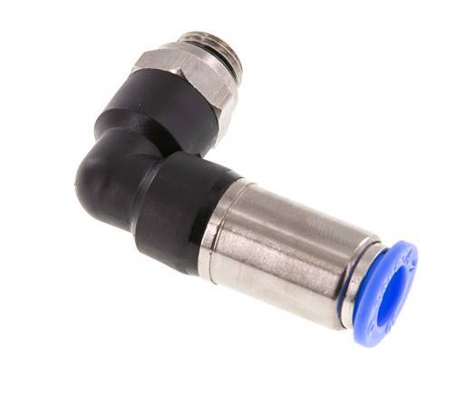 Steckverschraubung 10mm & G1/4'' männlich Selbstsicherndes Winkelstück Messing/PBT 0-10bar (0-145psi)