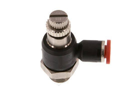 Durchflussregelungs-Schalldämpfer-In-Winkelstück 4 mm - G1/8'' Messing/PA 66