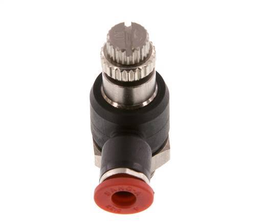 Durchflussregelungs-Schalldämpfer-In-Winkelstück 4 mm - G1/8'' Messing/PA 66