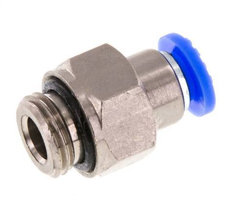 Steckverschraubung 6mm & G1/4'' männlich selbstsichernd Messing/PBT 0-10bar (0-145psi) [2 Stück]