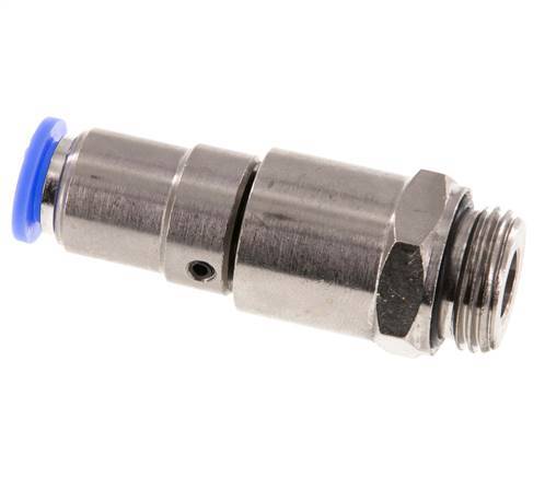 10mm & G1/2'' Schnelldrehgelenk Einsteck-Außengewinde Vernickeltes Messing/PBT NBR Drehbar