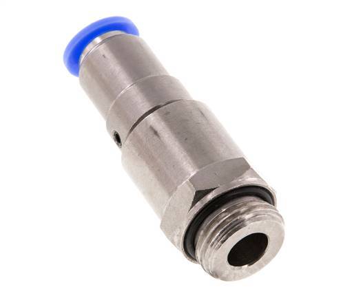 10mm & G1/2'' Schnelldrehgelenk Einsteck-Außengewinde Vernickeltes Messing/PBT NBR Drehbar