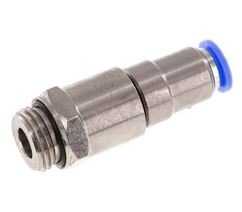 10mm & G1/2'' Schnelldrehgelenk Einsteck-Außengewinde Vernickeltes Messing/PBT NBR Drehbar