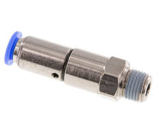 8mm & R1/4'' Schnell-Drehgelenk Einsteck-Außengewinde Vernickeltes Messing/PBT NBR Drehbar