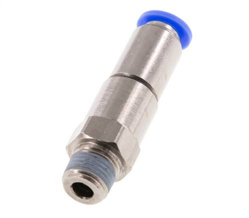 8mm & R1/4'' Schnell-Drehgelenk Einsteck-Außengewinde Vernickeltes Messing/PBT NBR Drehbar