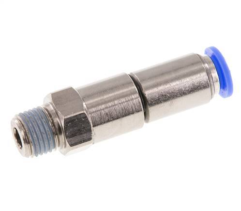 8mm & R1/4'' Schnell-Drehgelenk Einsteck-Außengewinde Vernickeltes Messing/PBT NBR Drehbar