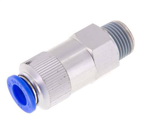 Push-In Check Valve 12mm & R1/2'' Male Aluminum 0.2-10bar (3-145psi) Hose-Thread