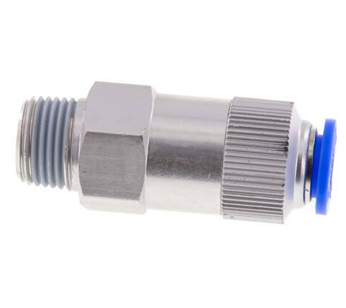 Push-In-Rückschlagventil 12mm & R1/2'' Außengewinde Aluminium 0,2-10bar (3-145psi) Schlauchgewinde