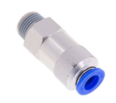 Push-In-Rückschlagventil 12mm & R1/2'' Außengewinde Aluminium 0,2-10bar (3-145psi) Schlauchgewinde
