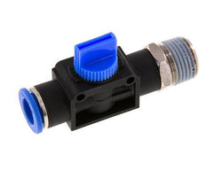 3/2-Wege-Absperr-Handventil 12 mm - R1/2'' Kunststoff/Messing Rohrseitige Entlüftung