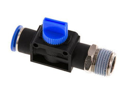 3/2-Wege-Absperr-Handventil 12 mm - R1/2'' Kunststoff/Messing Rohrseitige Entlüftung