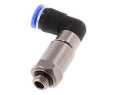 8mm & G1/8'' Winkel Schnell-Drehgelenk Einsteck-Außengewinde Vernickeltes Messing/PBT NBR Drehbar