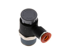 Durchflussregelventil Meter-In-Winkelstück 6 mm - R3/8'' Messing/PA 66 Sicherungsmutter