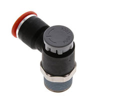 Durchflussregelventil Meter-In-Winkelstück 10 mm - R3/8'' Messing/PA 66 Sicherungsmutter