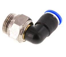 10mm & G1/2'' Ellbogen-Drehgelenk Einsteck-Außengewinde Vernickeltes Messing/PBT NBR Drehbar