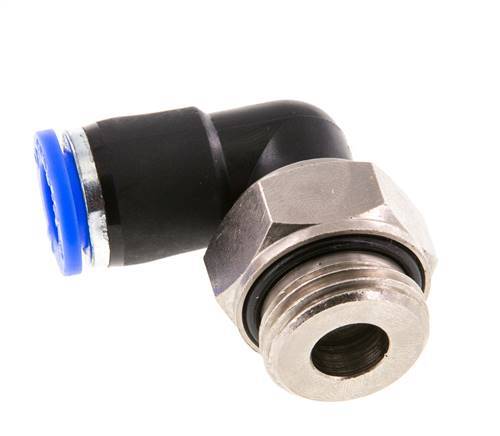 10mm & G1/2'' Ellbogen-Drehgelenk Einsteck-Außengewinde Vernickeltes Messing/PBT NBR Drehbar