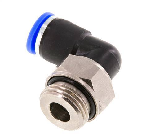 10mm & G1/2'' Ellbogen-Drehgelenk Einsteck-Außengewinde Vernickeltes Messing/PBT NBR Drehbar
