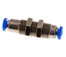 Steckverschraubung 4mm selbstsichernd Messing/PBT Bulkhead 0-10bar (0-145psi)