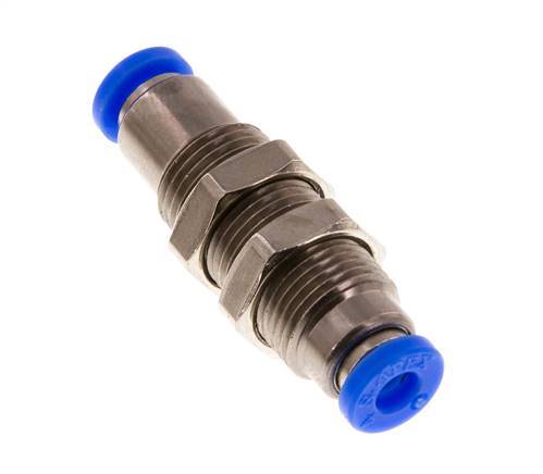 Steckverschraubung 4mm selbstsichernd Messing/PBT Bulkhead 0-10bar (0-145psi)