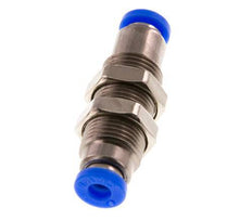 Steckverschraubung 4mm selbstsichernd Messing/PBT Bulkhead 0-10bar (0-145psi)
