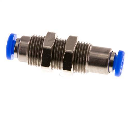 Steckverschraubung 4mm selbstsichernd Messing/PBT Bulkhead 0-10bar (0-145psi)