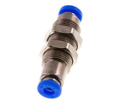 Steckverschraubung 4mm selbstsichernd Messing/PBT Bulkhead 0-10bar (0-145psi)