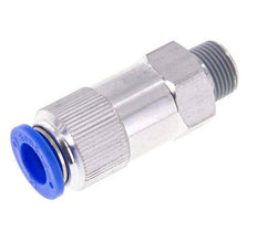 Push-In Check Valve 12mm & R3/8'' Male Aluminum 0.2-10bar (3-145psi) Hose-Thread