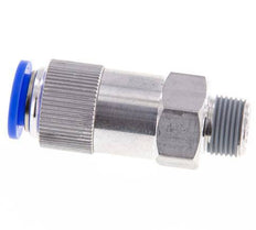 Push-In-Rückschlagventil 12mm & R3/8'' Außengewinde Aluminium 0,2-10bar (3-145psi) Schlauchgewinde