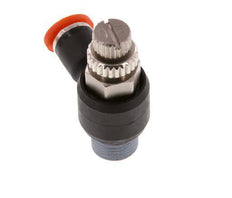 Durchflussregelungs-Schalldämpfer-In-Winkelstück 4 mm - R1/8'' Messing/PA 66