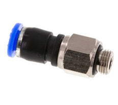 6mm & G1/8'' Drehgelenk Einsteck-Außengewinde Vernickeltes Messing/PBT NBR Drehbar