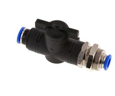 2-Wege-Kugelhahn, geradlinig, 10 mm, Kunststoff/Messing-Bulkhead