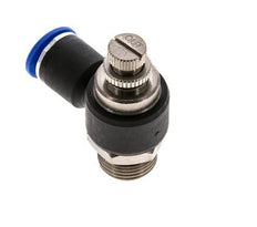 Durchflussregelungs-Schalldämpfer-Abflusswinkel 12 mm - G1/2'' Messing/PA 66