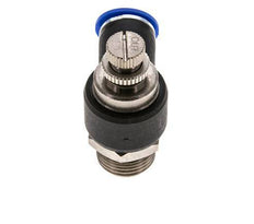 Durchflussregelungs-Schalldämpfer-Abflusswinkel 12 mm - G1/2'' Messing/PA 66