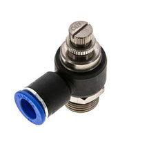 Durchflussregelungs-Schalldämpfer-Abflusswinkel 12 mm - G1/2'' Messing/PA 66